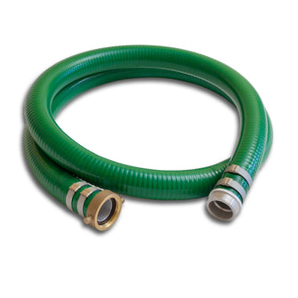 4" Green PVC Suction Hose NPSH Female x NPSH Male