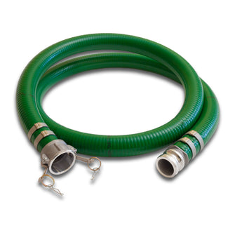 1-1/2" Green PVC Suction Hose Camlock Female x Camlock Male