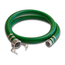 1" Green PVC Suction Hose Camlock Female x NPT Male