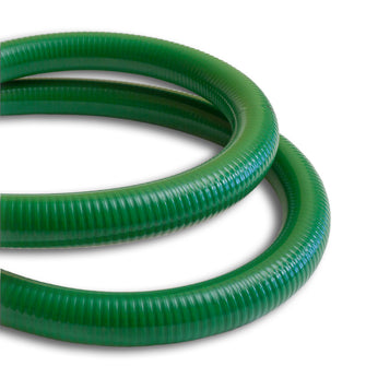 4" Green PVC Suction Hose Camlock Female x Camlock Male