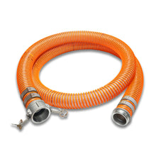 2" Orange & Clear PVC Suction Hose Camlock Female x NPT Male