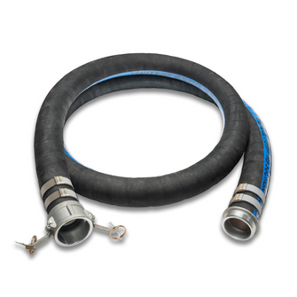 3" Black Rubber Suction Hose Camlock Female x NPT Male