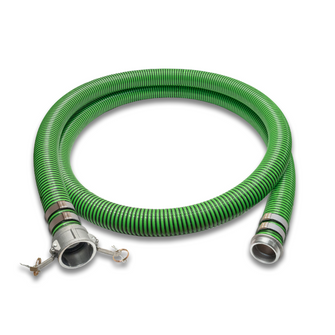 4" Green EPDM Suction Hose Camlock Female x NPT Male